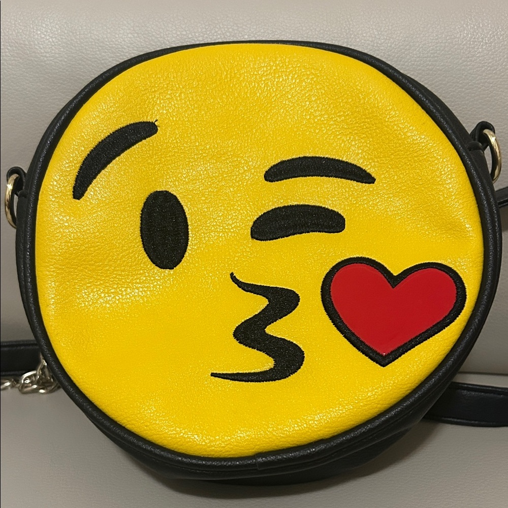 Olivia Miller Yellow Emoji Crossbody Bag